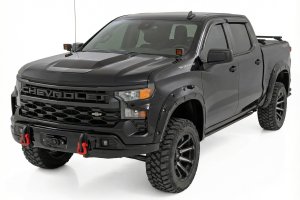 Chevy Silverado 1500 Bumper - Front - Rough Country - FXS - Mosaic Black - '23-'26